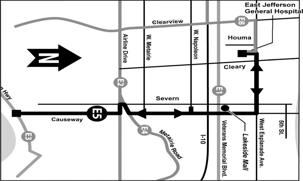 E5 Causeway map