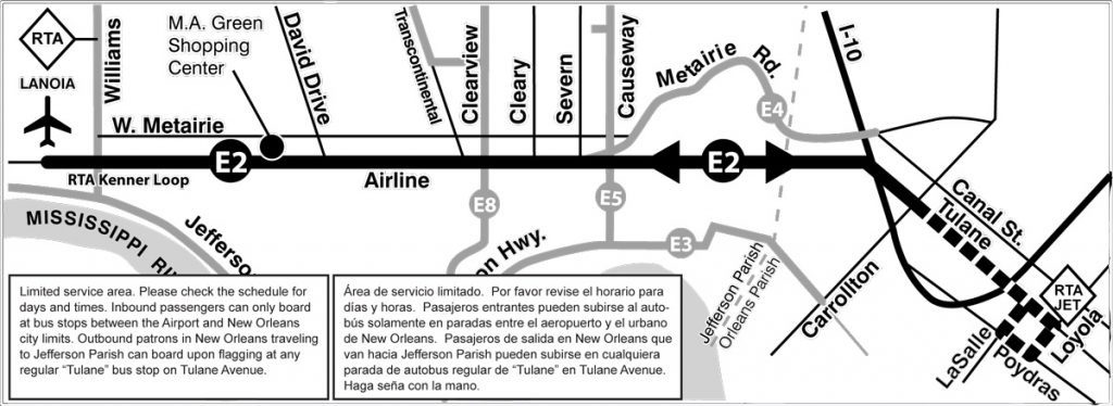 E2 Airline Drive map