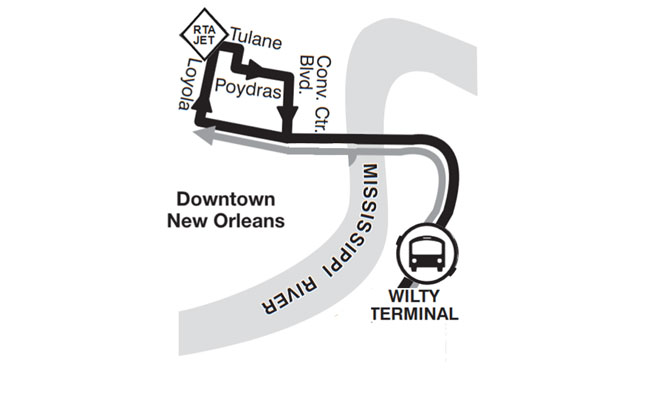 Wilty Terminal to CBD map